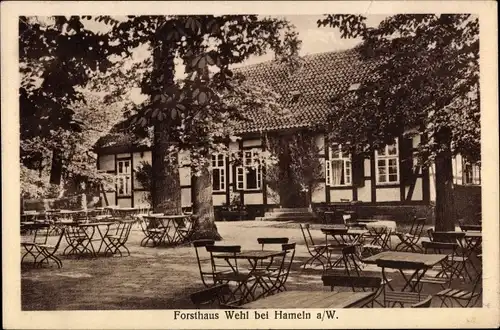 Ak Hameln in Niedersachsen, Forsthaus Wehl