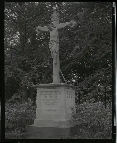 6 Zelluloid Negative Wessum Ahaus im Münsterland, Geschäft, Straße, Kirche