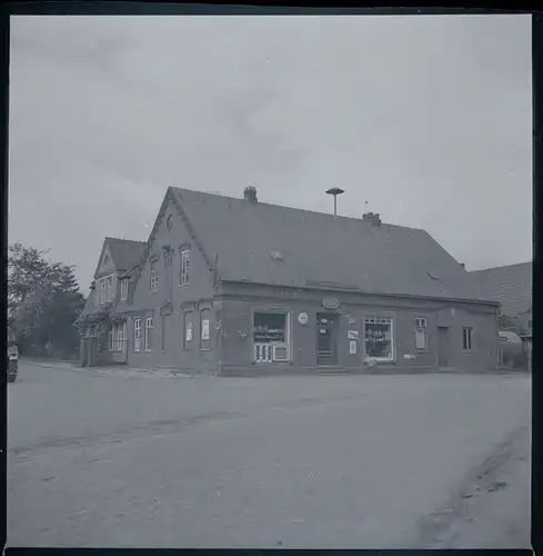 9 Zelluloid Negative Aschwarden Schwanewede in Niedersachsen, Mühle, Haus, Wald