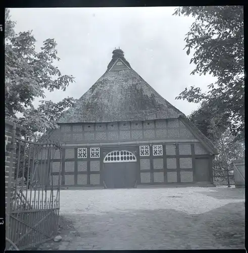 9 Zelluloid Negative Aschwarden Schwanewede in Niedersachsen, Mühle, Haus, Wald