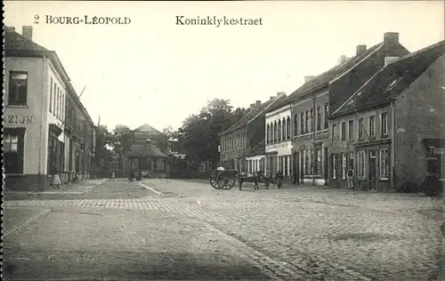 Ak Bourg Leopold Leopoldsburg Flandern Limburg, Koninklykestraet