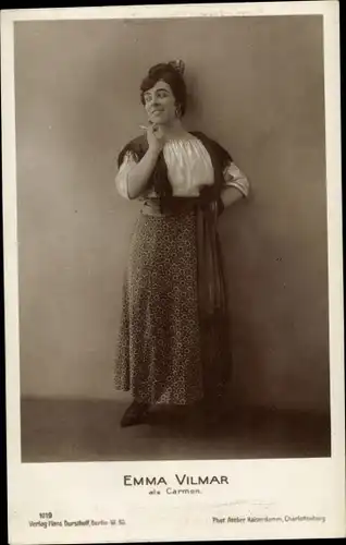 Ak Opernsängerin Emma Vilmar als Carmen