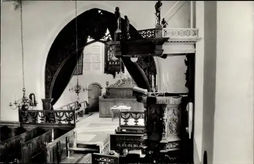 Ak Pieterburen Groningen Niederlande, Ned. Rev. Kirche