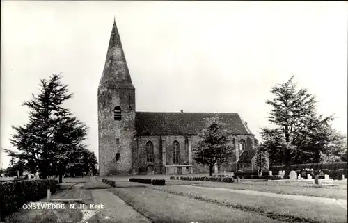 Ak Onstwedde Veendam Groningen Niederlande, NH Kirche