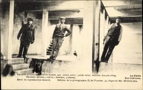 Ak Middelkerke Westflandern, La Cuve, Vue Interieure