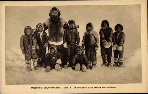 Ak-Eskimo-Missionen, Missionsoblaten der Unbefleckten Jungfrau Maria, Missionar, Kinder, Katechismus