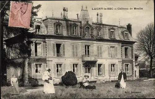 Ak Lagny-le-Sec Oise, Chateau de Meslin