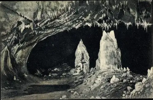 Ak Grüne Iserlohn im Märkischen Kreis, Dechenhöhle, Innenansicht