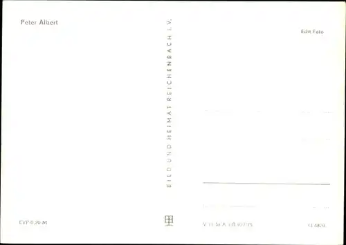 Ak Sänger Peter Albert, Portrait