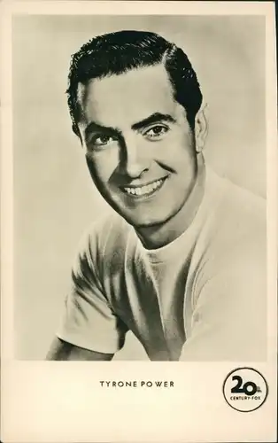 Ak Schauspieler Tyrone Power, 20th Century Fox Film