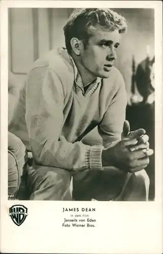Ak Schauspieler James Dean, Portrait, Film Jenseits von Eden