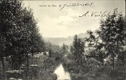 Ak Mons Wallonien Hennegau, Vallee du Boc