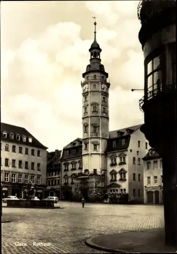 Ak Gera in Thüringen, Rathaus