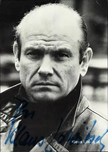 Ak Schauspieler Klaus Löwitsch, Portrait, Autogramm