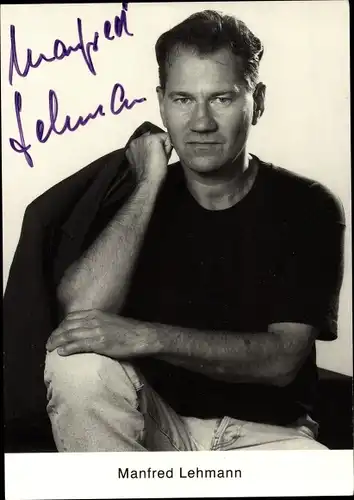 Ak Schauspieler Manfred Lehmann, Portrait, Autogramm