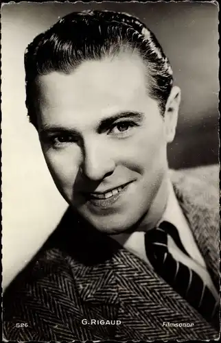 Ak Schauspieler G. Rigaud, Portrait