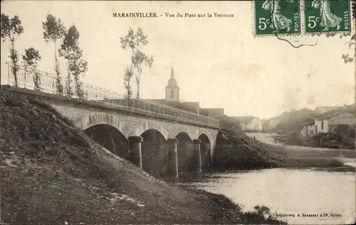 Ak Marainviller Meurthe et Moselle, Brücke über die Vezouze