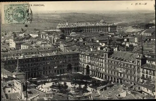 Ak Madrid, Spanien, Teilansicht