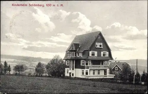 Ak Schömberg im Schwarzwald Württemberg, Kinderheim