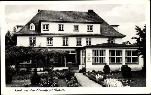 Ak Rettin Neustadt in Holstein, Strandhotel Raketin