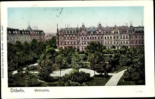 Ak Döbeln in Sachsen, Wettinplatz
