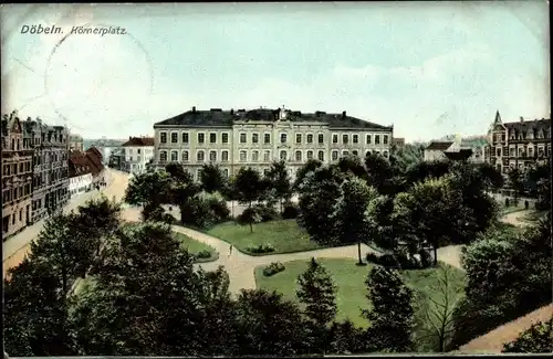 Ak Döbeln in Sachsen, Körnerplatz