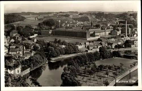 Ak Waldheim in Mittelsachsen, Totalansicht