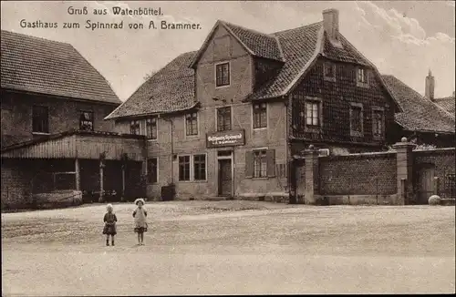 Ak Watenbüttel Braunschweig in Niedersachsen, Gasthaus zum Spinnrad