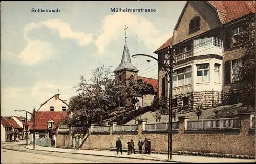 Ak Schlebusch Leverkusen im Rheinland, Mülheimer Straße