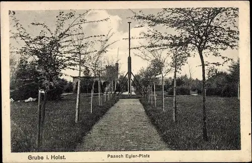 Ak Grube in Holstein, Paasch Eyler Platz