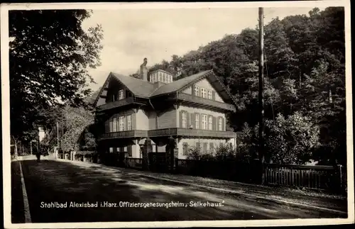 Ak Alexisbad Harzgerode am Harz, Offiziersgenesungsheim Selkehaus