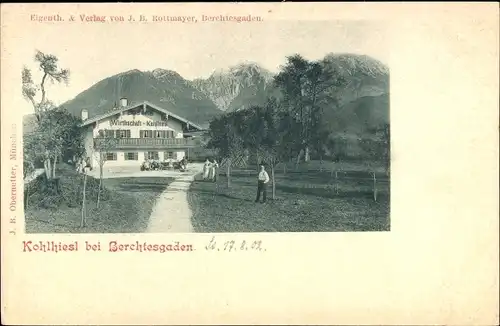 Ak Berchtesgaden in Oberbayern, Gasthof Kohlhiesl