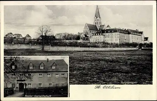 Ak Sankt Ottilien Eresing in Oberbayern, Totalansicht, Kloster Gastwirtschaft