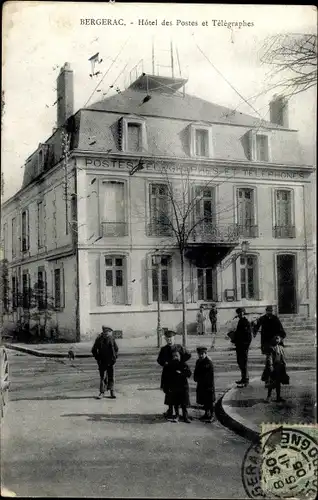 Ak Bergerac Dordogne, Hotel des Postes et Telegraphes