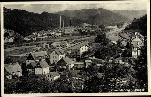 Ak Schmiedeberg Dippoldiswalde im Erzgebirge, Gesamtansicht