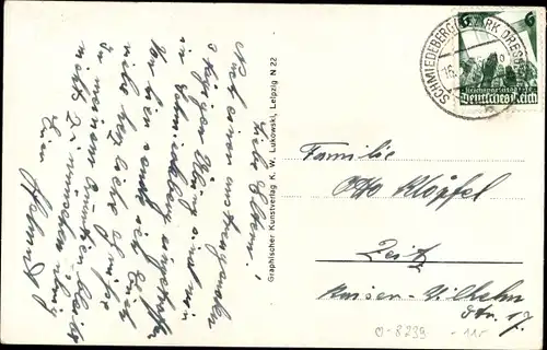 Ak Schmiedeberg Dippoldiswalde im Erzgebirge, Gesamtansicht