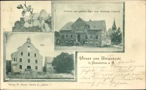 Ak Ulzigerode Arnstein im Südharz, Gasthof zum grünen Jäger, Gut