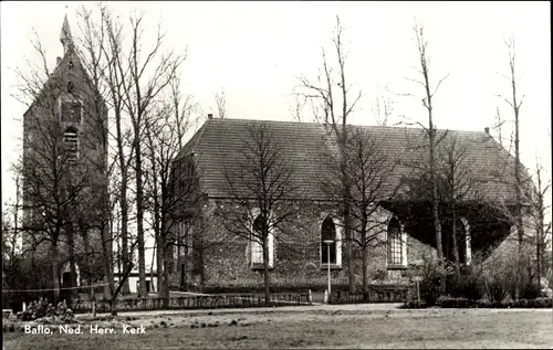 Ak Baflo The Hogeland Groningen, Ned. Rev. Kirche