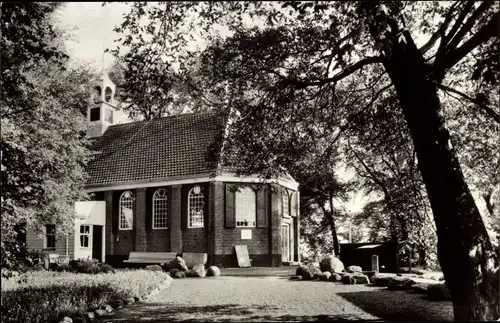 Ak Middelbuurt Schokland Noordoostpolder Flevoland, ehemaliger Ned. Rev. Kirche, Antike. Museum