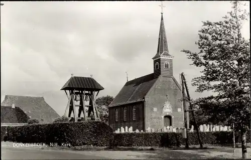 Ak Donkerbroek Friesland Niederlande, Kirche