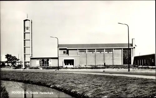 Ak Hoogeveen Drenthe Niederlande, Kirche des Guten Hirten