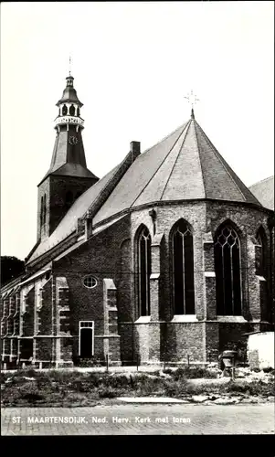 Ak Sint Maartensdijk Zeeland Niederlande, N. H. Kirche