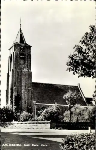 Ak Aagtekerke Zeeland Niederlande, Ned. Herv. Kerk