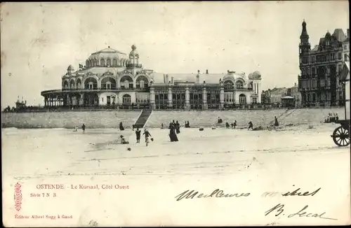 Ak Oostende Ostende Westflandern, Der Kursaal, Westküste