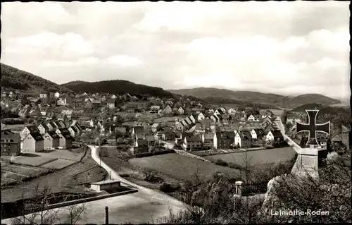 Ak Letmathe Roden Iserlohn im Märkischen Kreis, Panorama, Siedlung, Kriegerdenkmal