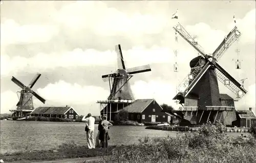 Ak Zaanse Schans Zaanstad Nordholland, Molens