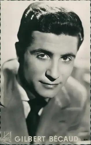 Ak Schauspieler Gilbert Bécaud, Portrait