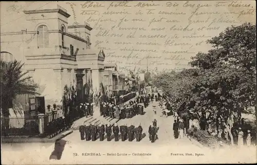 Ak Saint Louis Senegal, Kathedrale