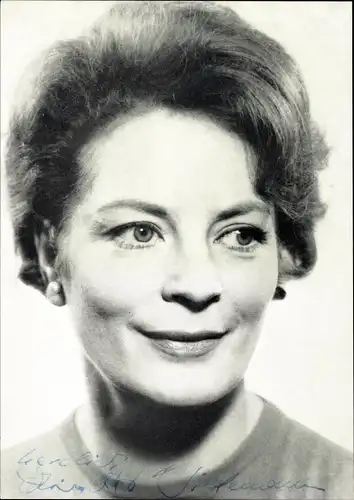 Ak Schauspielerin Elisabeth Wiedemann, Portrait, Autogramm