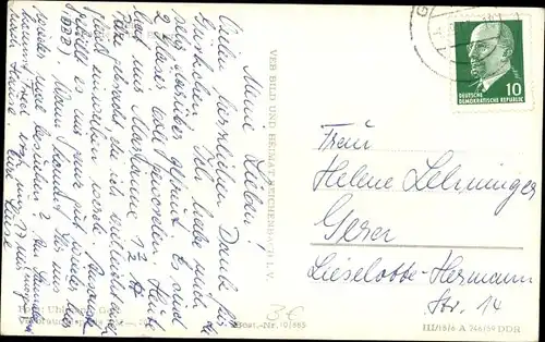 Ak Gera in Thüringen, Kirche, Brücke, Elster